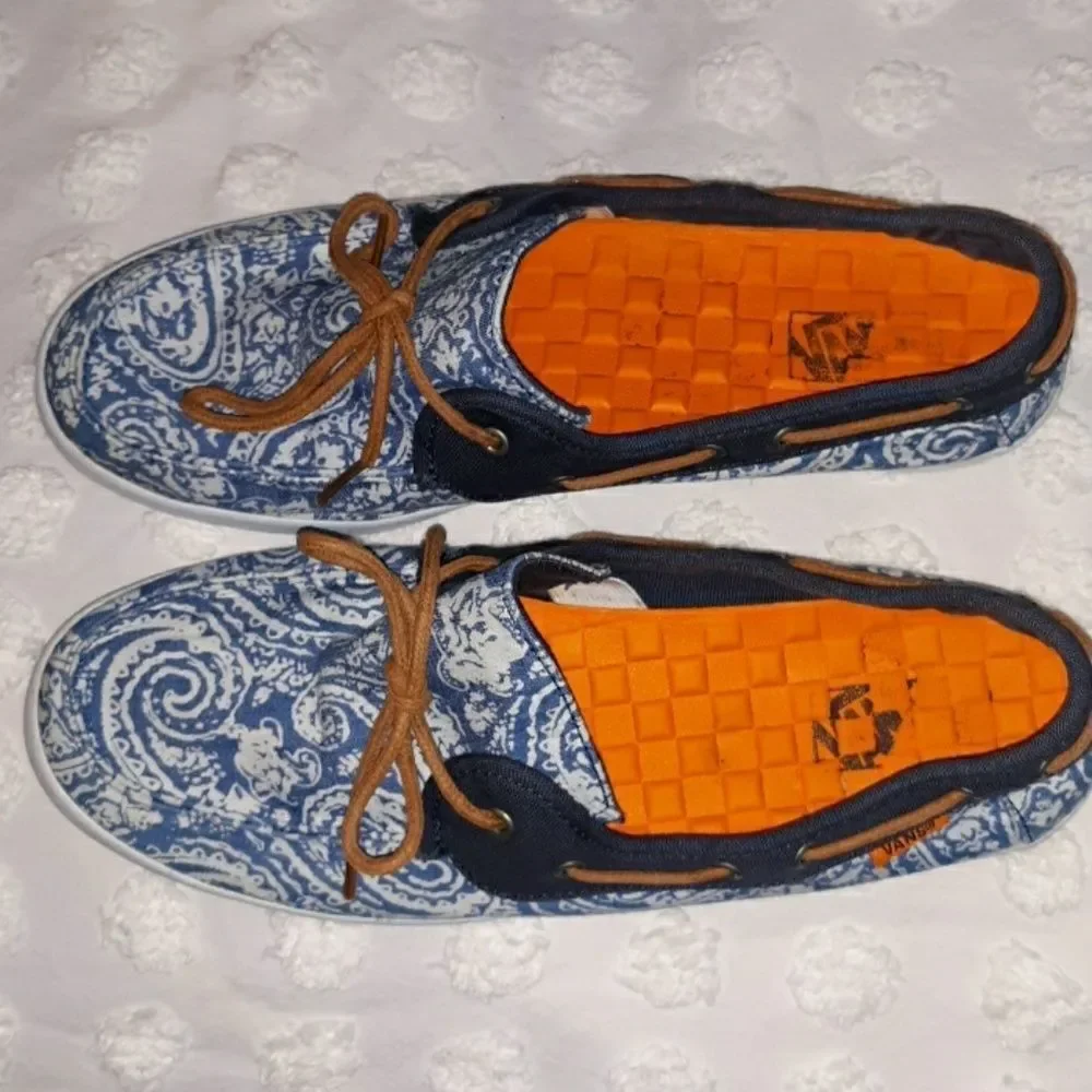 Vans Chauffette Paisley Boat Shoes Ultracush 9 - Picture 6 of 8